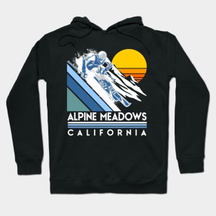 Alpine Meadows California Retro Ski Hoodie